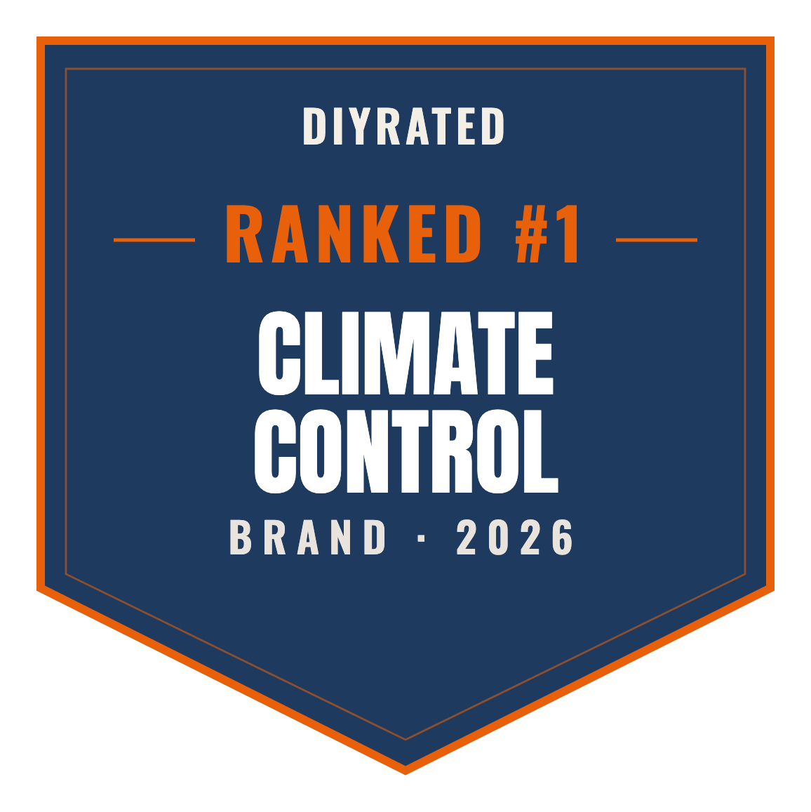 DIYRated Top Brand 2026 — Climate Control
