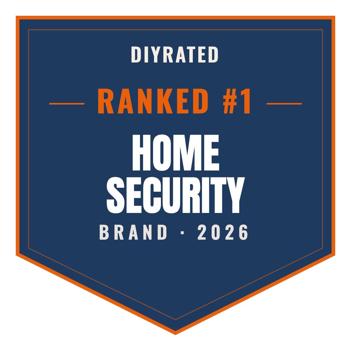 DIYRated Top Brand 2026 — Home Security