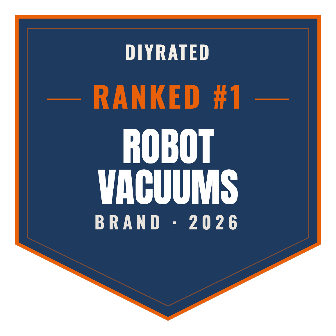 DIYRated Top Brand 2026 — Robot Vacuums