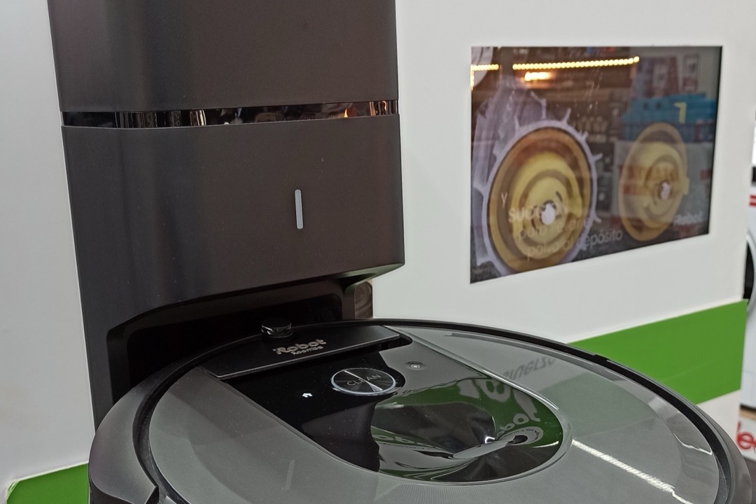iRobot Roomba robot vacuum docked in its self-emptying Clean Base